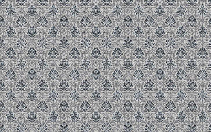 graue, weiße und blaue Tapete, Muster, Oberfläche, Licht, Form, HD-Hintergrundbild