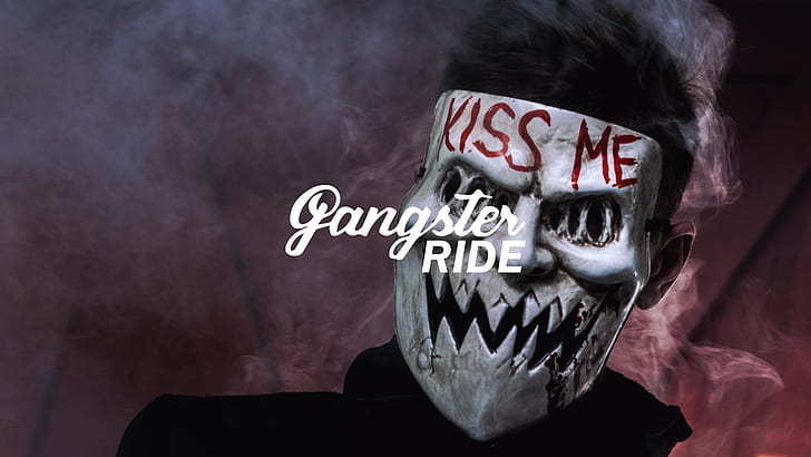 smoking, police, lowrider, BMX, mask, gas masks, gangsters, gangster, colorful, YouTube, HD wallpaper