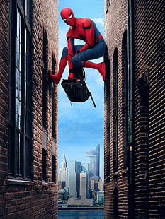 Человек-паук Возвращение домой (Кино), Питер Паркер, фильмы, Человек-паук, супергерой, HD обои HD wallpaper