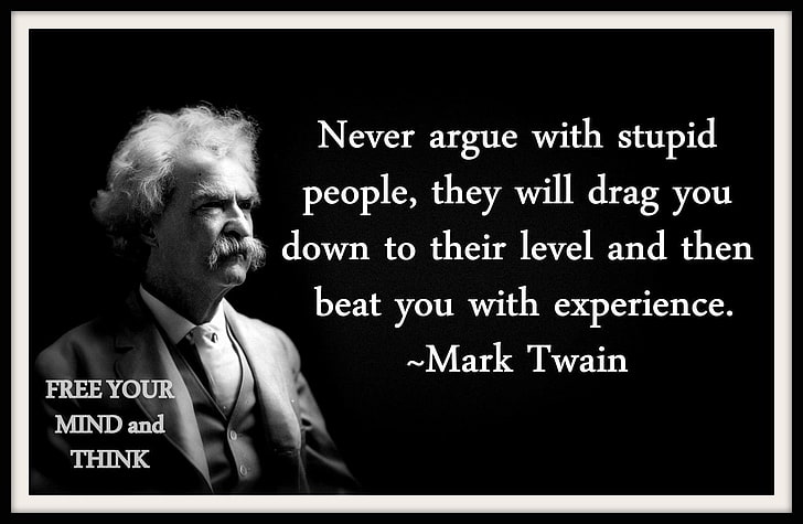 Mark Twain deyimi, Çeşitli, Alıntı, HD masaüstü duvar kağıdı