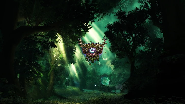 northern lights painting, World of Warcraft: Legion, Warcraft, Blizzard Entertainment, Druid, druids, HD wallpaper
