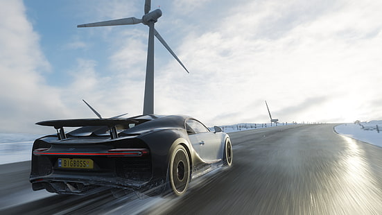 Forza Horizont 4, Forza, Buggati, Bugatti Chiron, HD-Hintergrundbild HD wallpaper