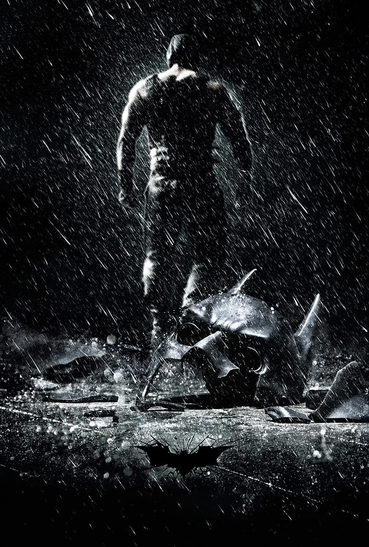 Fondo de pantalla de Batman, The Dark Knight Rises, Batman, póster de película, máscara, Fondo de pantalla HD, fondo de pantalla de teléfono