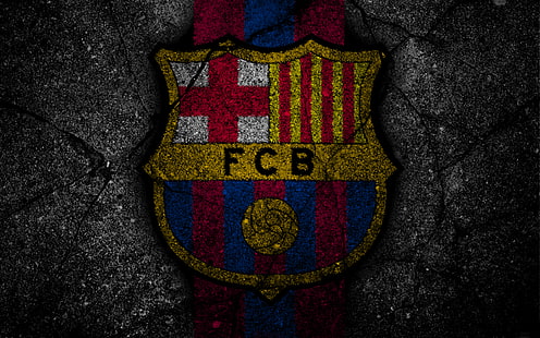 Futebol, FC Barcelona, ​​Logotipo, HD papel de parede HD wallpaper
