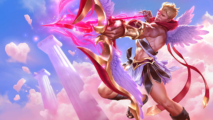 Heartseeker Varus Quin Love Arrow Heart Video Game League Of Legends Skin Hd Wallpaper For Mobile Phones Tablet And Pc 3840×2160, HD wallpaper