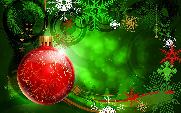 Colorful Christmas Decoration, colorful, christmas, decoration, HD wallpaper