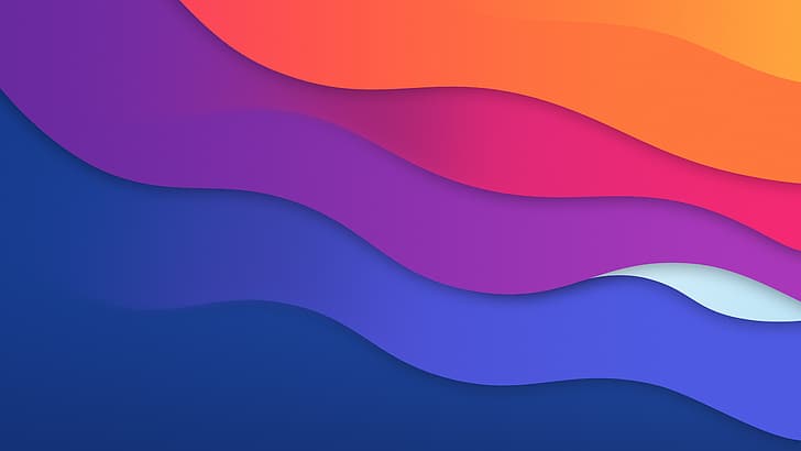 waves, macOS Big Sur, Big Sur, macOS, colorful, HD wallpaper