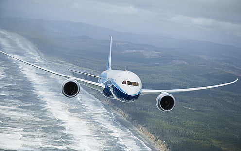 Boeing 787 dreamliner flying, Boeing, Dreamliner, Flying, HD wallpaper HD wallpaper