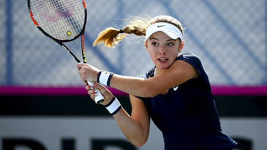 Katie Swan, tênis, raquetes de tênis, mulheres, HD papel de parede HD wallpaper
