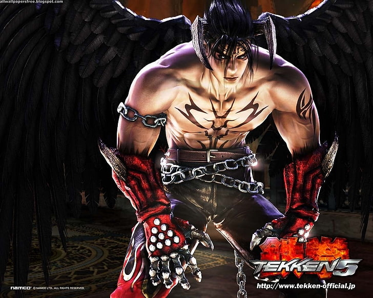 Tekken carta da parati digitale a 5 caratteri, Tekken, Tekken 5, Jin Kazama, Sfondo HD