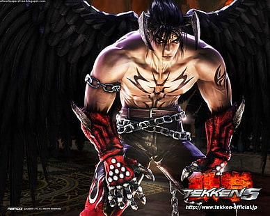 Tekken 5 символов цифровых обоев, Tekken, Tekken 5, Джин Казама, HD обои HD wallpaper