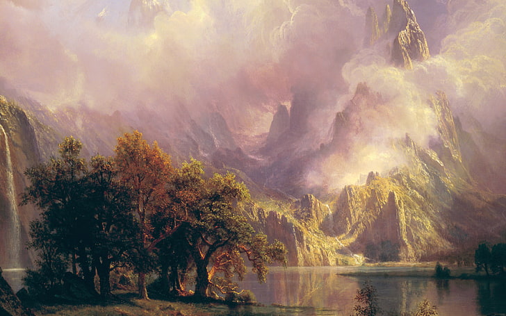 Алберт, Bierstadt, класика, живопис, изкуство, HD тапет