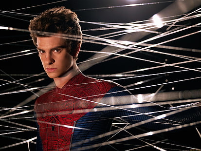 spider man, web, peter parker, the amazing spider man, andrew garfield, HD wallpaper HD wallpaper