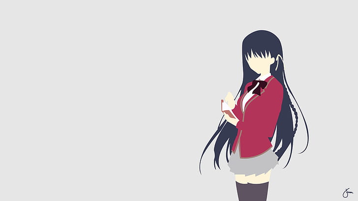 Anime, Klassenzimmer der Elite, Schwarzes Haar, Suzune Horikita, HD-Hintergrundbild
