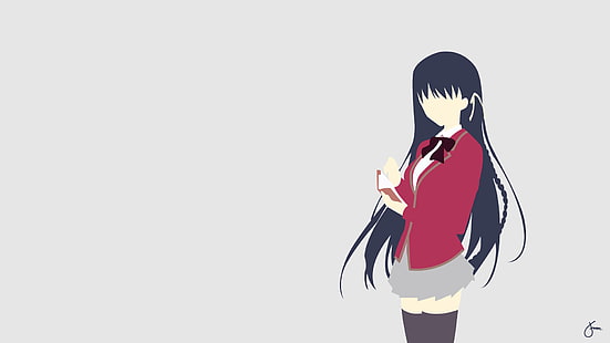 Anime, Classroom of the Elite, Black Hair, Suzune Horikita, Tapety HD HD wallpaper