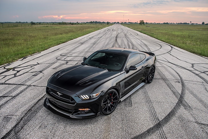 2016, 25th, anniversary, black, cars, edition, ford, hennessey, hpe800, modified, mustang, HD wallpaper