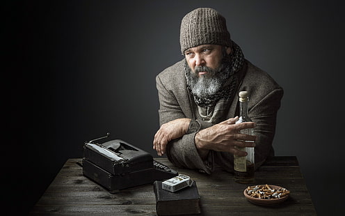 Alkohol, alte Leute, Zigaretten, Männer, HD-Hintergrundbild HD wallpaper