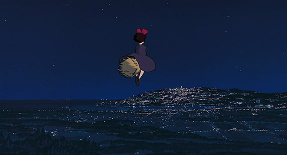 Studio Ghibli, Kiki's Delivery Service, อะนิเมะ, สาวอนิเมะ, วอลล์เปเปอร์ HD HD wallpaper