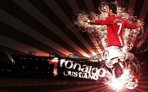 Cristiano Ronaldo Red Devil, cristiano ronaldo, ronaldo, kändis, kändisar, pojkar, fotboll, sport, röd djävul, HD tapet HD wallpaper