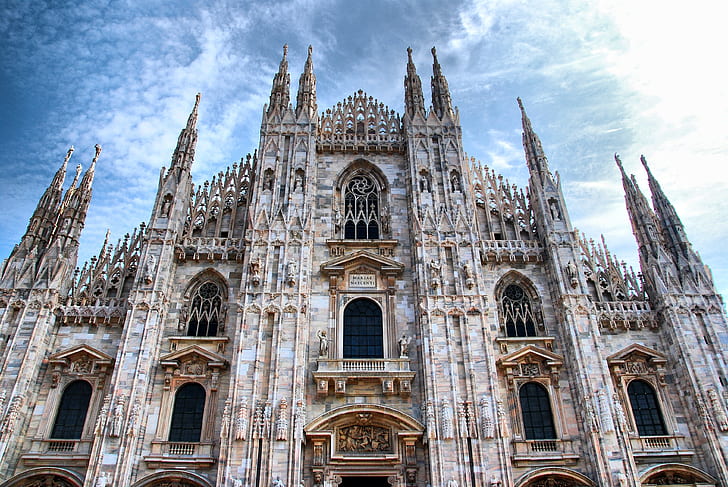 Cathédrales, cathédrale de Milan, Fond d'écran HD