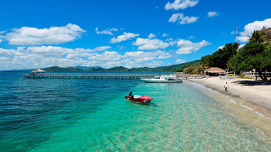 Sekotong Beach Lombok Индонезия Обои широкоформатные Hd 2560 × 1440, HD обои HD wallpaper