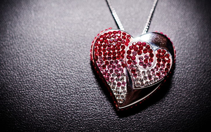 Pendant Jewelry Heart Love, pendant, jewelry, heart, love, HD wallpaper