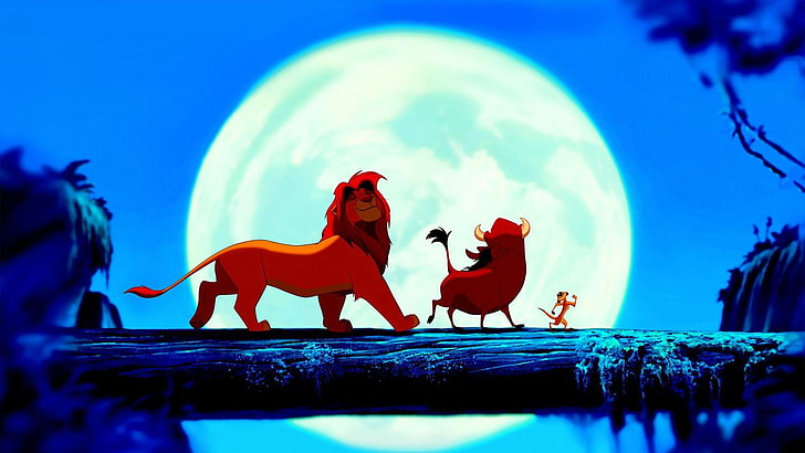 O Rei Leão, Walt Disney, Timon, Pumba, Simba, HD papel de parede