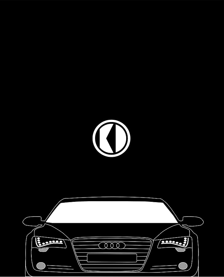 Audi R18 e-tron quattro, минимализм, HD обои, телефон обои