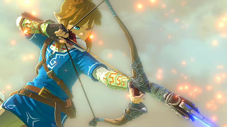 Link, The Legend of Zelda, videojuegos, The Legend of Zelda: Breath of the Wild, arte digital, Fondo de pantalla HD