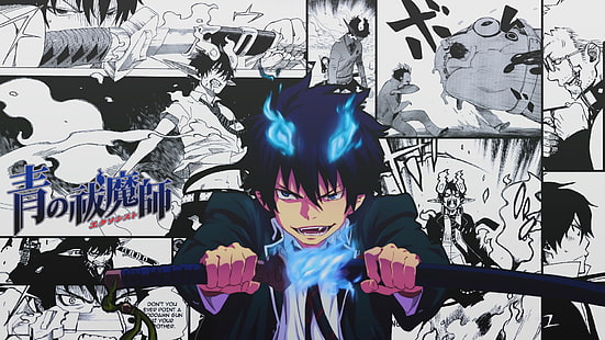 Exorciste bleu, Okumura Rin, manga, Fond d'écran HD HD wallpaper