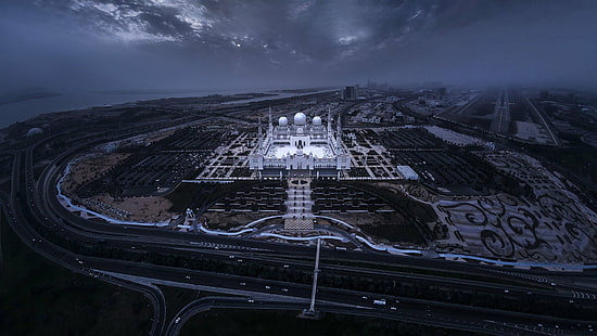 arabic abu dhabi dubai islam united arab emirates mosques new mosque, HD wallpaper HD wallpaper