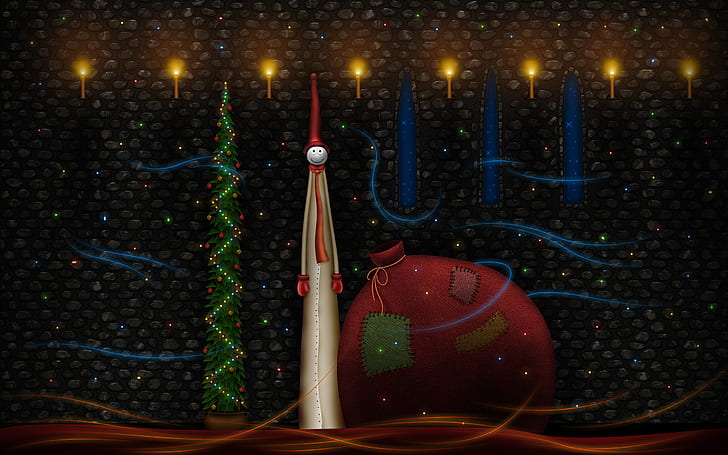 Weihnachtstasche, Weihnachten, HD-Hintergrundbild