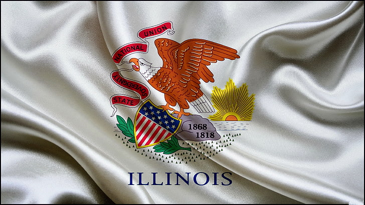 flag, Illinois, HD wallpaper