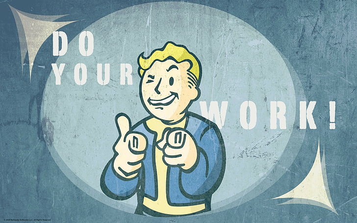 Fallout 3, Pip-Boy, Vault Boy, Fallout, видео игри, HD тапет
