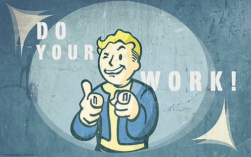 Fallout 3, Pip-Boy, Vault Boy, Fallout, videojuegos, Fondo de pantalla HD HD wallpaper