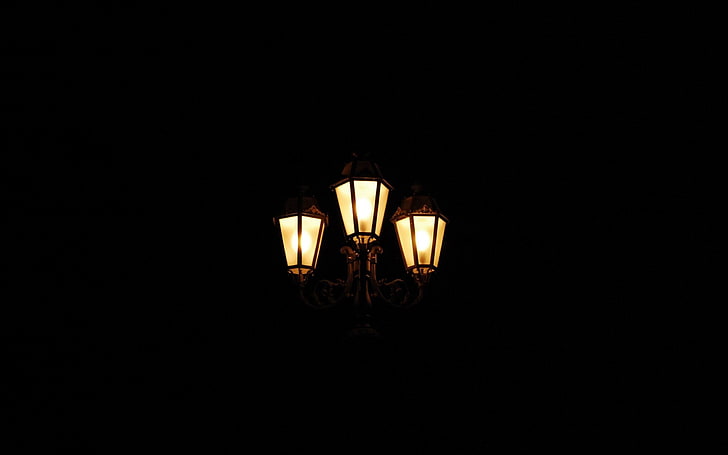 lampu malam - Wallpaper HD berkualitas tinggi, lampu jalan hitam, Wallpaper HD