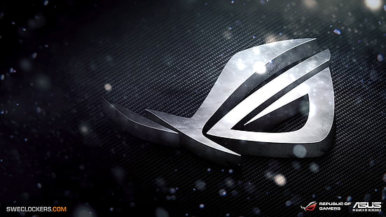 Logotipo da Asus ROG, logotipo da Asus ROG, ASUS, Republic of Gamers, arte digital, HD papel de parede HD wallpaper