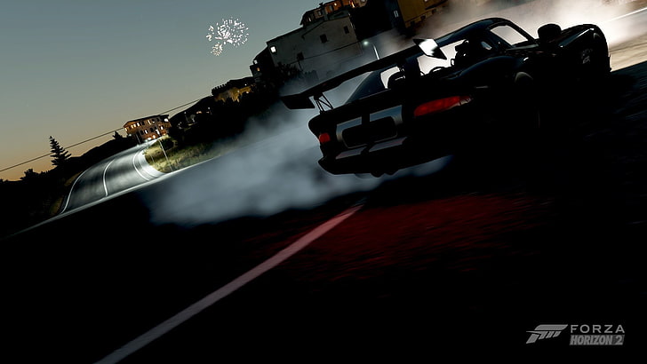 Forza Horizon 2, mobil, supercar, Dodge, VIPER, Burnout, video game, Wallpaper HD