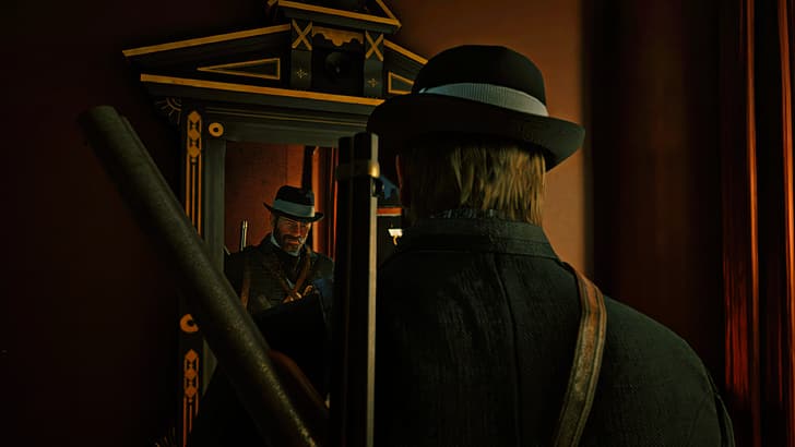 Arthur Morgan, Red Dead Redemption II, espejo, ojos, Fondo de pantalla HD |  Wallpaperbetter