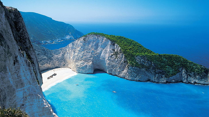Красиви плажове на Гърция [1920x1080], HD тапет