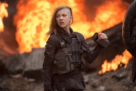 Natalie Dormer, Natalie Dormer, Hunger Games, förstörelse, Cressida, sidrakning, HD tapet HD wallpaper