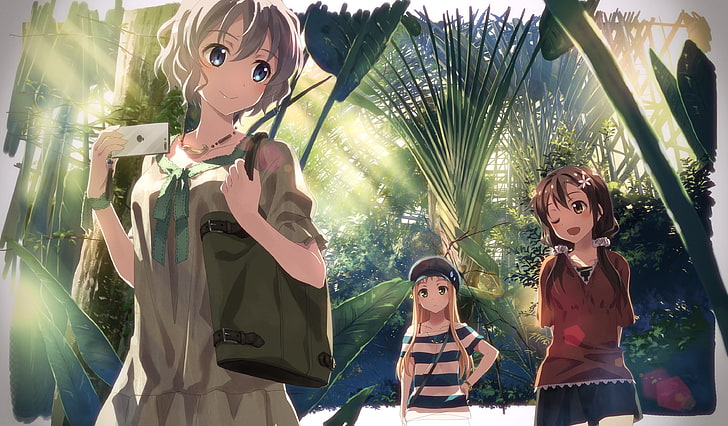 Anime, chicas anime, cabello corto, cabello largo, cabello gris, morena,  Fondo de pantalla HD | Wallpaperbetter