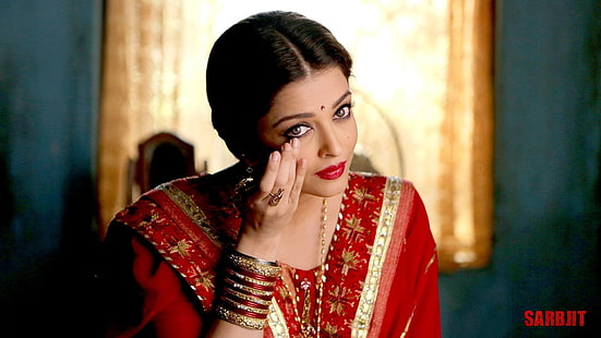 นักแสดงหญิง Aishwarya Rai, Saree, วอลล์เปเปอร์ HD HD wallpaper
