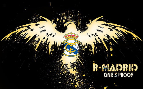 โลโก้ Football Club Madrid, Real Madrid, วอลล์เปเปอร์ HD HD wallpaper