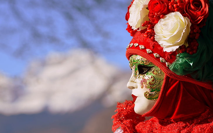 mask, Italy, Venice, carnival, HD wallpaper