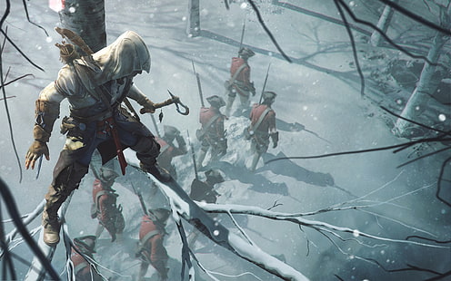 assassin, assassins creed, Assassins Creed 3, Assassins Creed III, Connor Davenport, gry wideo, Tapety HD HD wallpaper