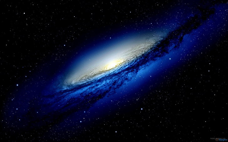 illustrazione della galassia, spazio, galassia, arte digitale, arte spaziale, NGC 3190, Sfondo HD
