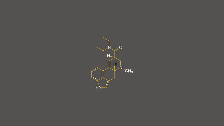 chemical structures, minimalism, LSD, chemistry, HD wallpaper