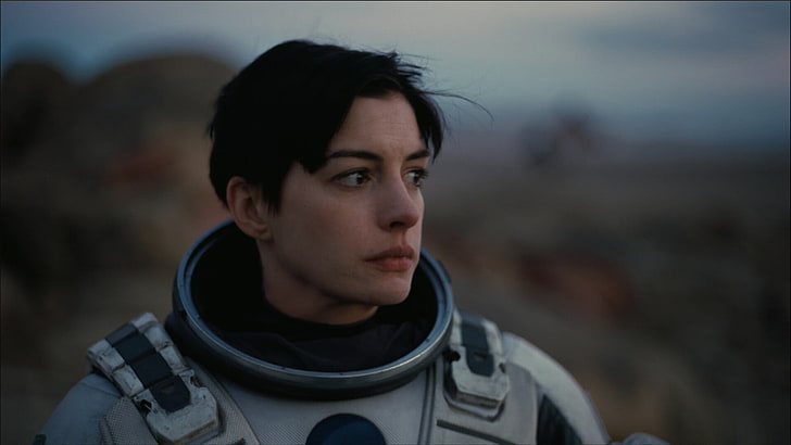 Interestelar (película), Anne Hathaway, actriz, traje espacial, mujeres, Fondo de pantalla HD