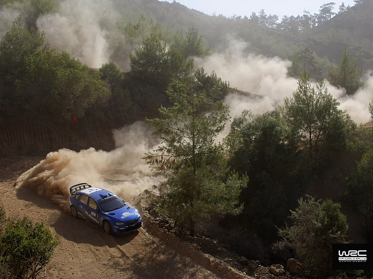 deportes de vehículos de rally, coches de rally, Subaru, polvo, Fondo de pantalla HD
